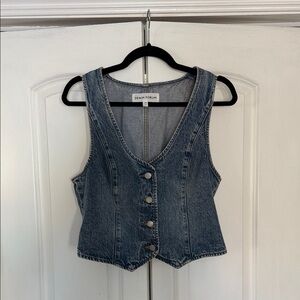 Denim Forum Classic Blue Buttoned Vest